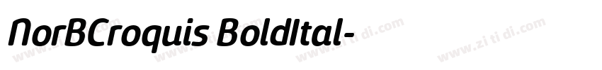NorBCroquis BoldItal字体转换